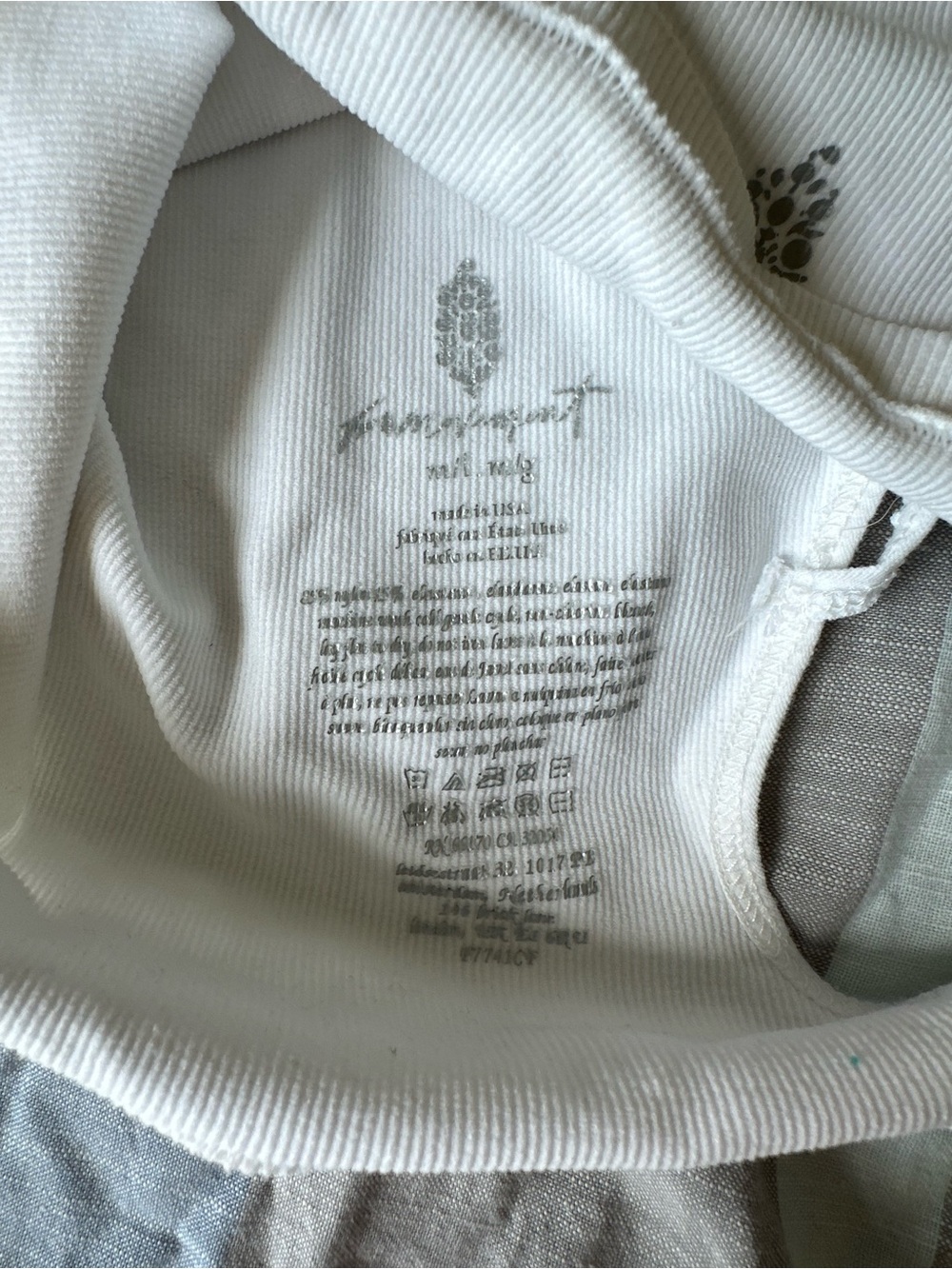 FP Movement by Free People White Ribbed Crop Tank - Picture 5 of 5